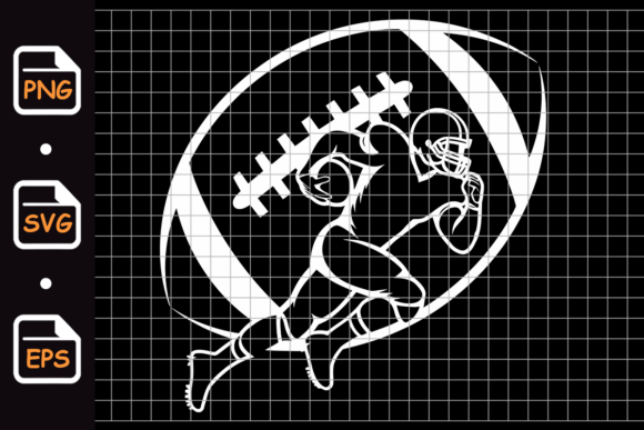 American Football Player with Ball Design Review