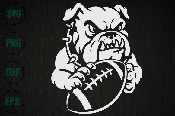 Bulldogs Football SVG for Crafts and Graphics