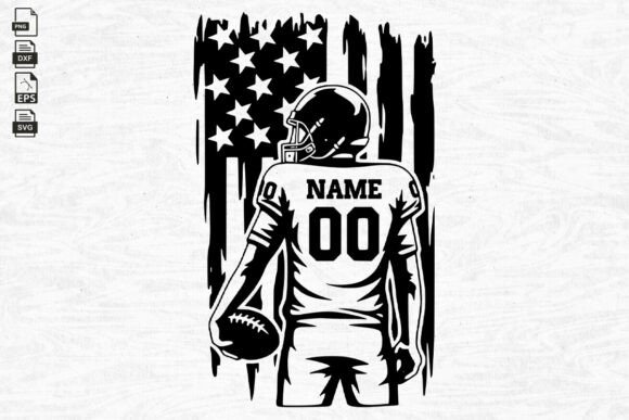 Customized US Football Player Graphics & Crafts Review