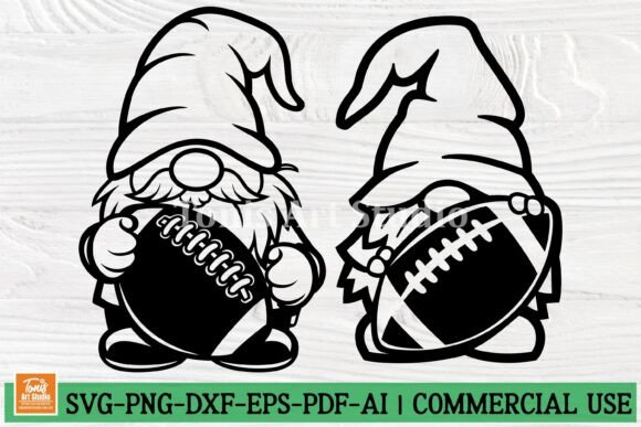 Football Gnome SVG for Crafts and Graphics