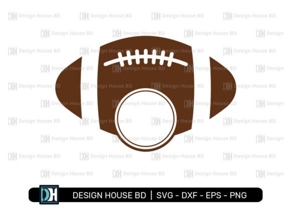 Football Silhouette Graphics for Crafts & Web