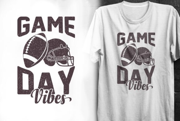 Game Day Vibes Football Shirt Graphics & Crafts