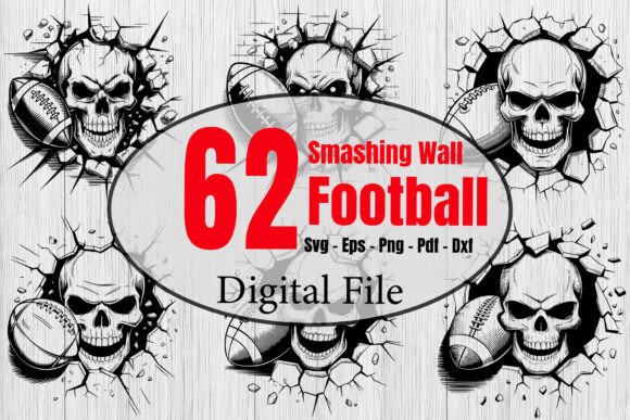 Smashing Wall Football Svg Bundle: Graphics & Crafts Review